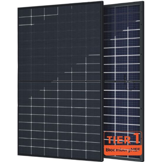  Зображення Фотоелектрична сонячна панель Hanersun HN18RN-54HT 450W bifacial Black, монокристалічна 