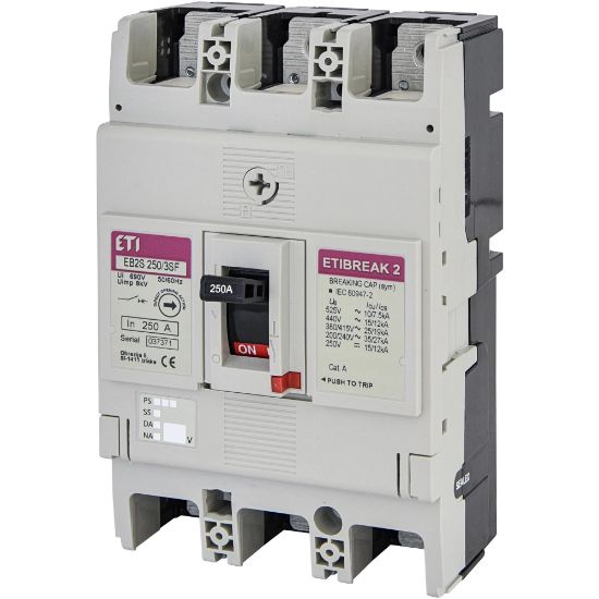  Зображення Автоматичний вимикач ETI EB2S 250/3SF 250A 3p (25 kA) (4671839) 