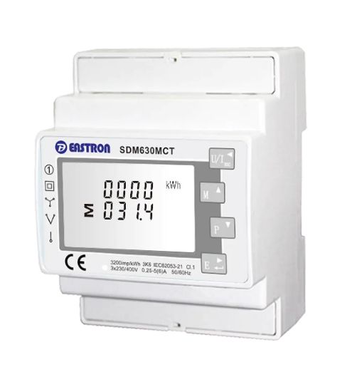  Зображення Лічільник Three phase energy meter Eastron SDM 630MCT-ETL (ESCT-T24 150A/1A) 