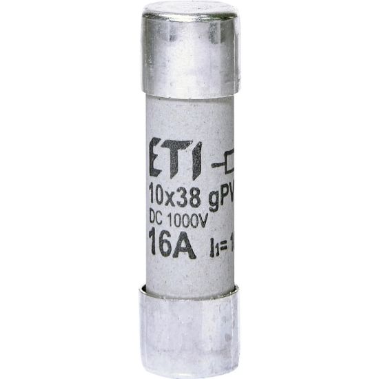  Зображення Запобіжник ETI CH 10x38 gPV 16A 1000V DC (10kA) (2625107) 