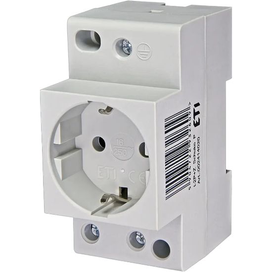  Зображення Розетка на DIN-рейку ETI t-2P+Z Schuko (P) (2414020) 
